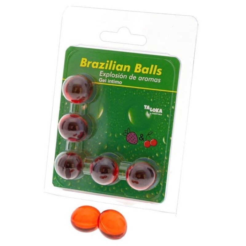 5 boules brésiliennes gel intime fraise & cerise 5 boules brésiliennes gel intime fraise & cerise