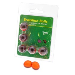 5 boules brésiliennes gel intime fraise & chocolat