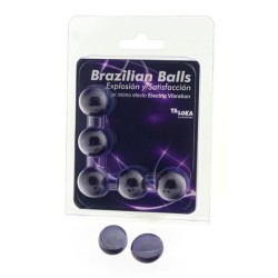 5 balles brésiliennes effet vibrant électrique gel excitant