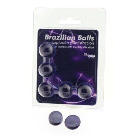 5 balles brésiliennes effet vibrant électrique gel excitant