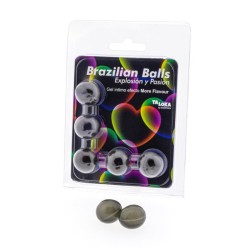 5 boules brésiliennes plus deffet de saveur gel excitant