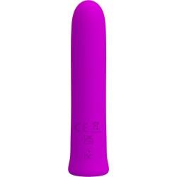 vibrateur curtis mini super power 12 vibrations en silicone violette