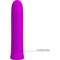 vibrateur curtis mini super power 12 vibrations en silicone violette