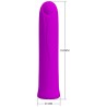 vibrateur curtis mini super power 12 vibrations en silicone violette