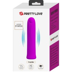 vibrateur curtis mini super power 12 vibrations en silicone violette