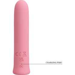 vibrateur curtis mini super power 12 vibrations en silicone rose