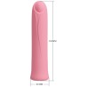 vibrateur curtis mini super power 12 vibrations en silicone rose