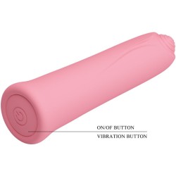 vibrateur curtis mini super power 12 vibrations en silicone rose