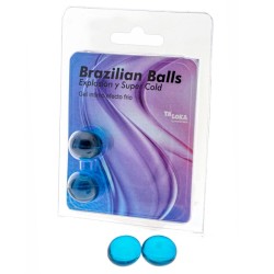 2 boules brésiliennes gel excitant effet froid