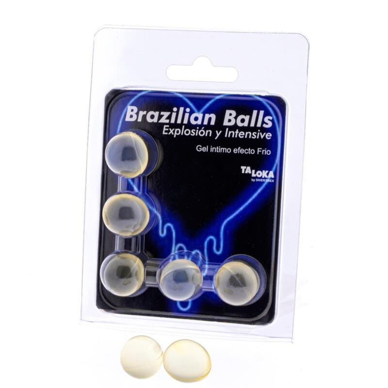 5 balles brésiliennes gel excitant effet froid & vibration 5 balles brésiliennes gel excitant effet froid & vibration