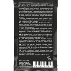 huile de massage kissable de poche avec sucette effet chaleur 10 ml