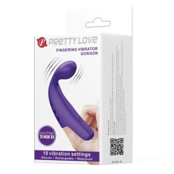 vibrateur  doigt rechargeable gorgon violet