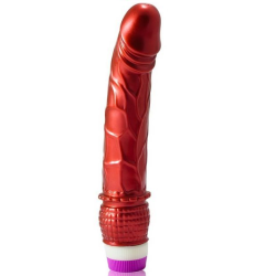 vibrateur réaliste rouge 23 cm