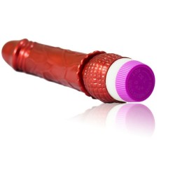 vibrateur réaliste rouge 23 cm