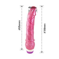 vibrateur réaliste rouge 23 cm