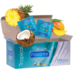les préservatifs saveurs tropicales 144 unités