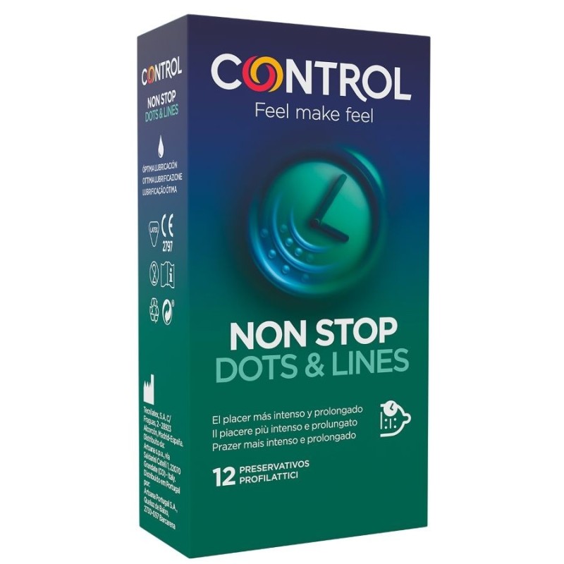 nonstop dots and lines condoms 12 units nonstop dots and lines condoms 12 units