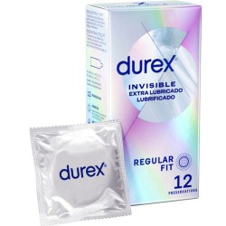 invisible extra lubrifié 12 unités