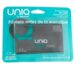 smart latex free pre-erection condoms 3 units