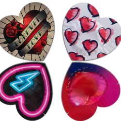 préservatifs forme coeur rouge sac 144 unités