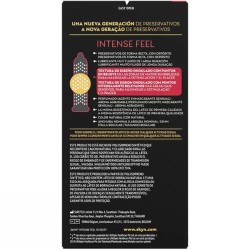 préservatif texturé à la sensation intense avec un design ondulé 10 unités