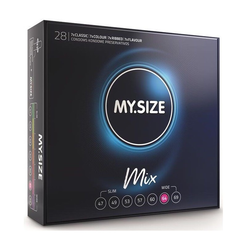 mix préservatifs 64 mm 28 unités
