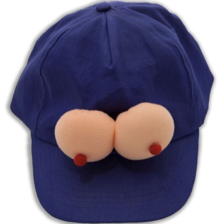 casquette aux seins bleus