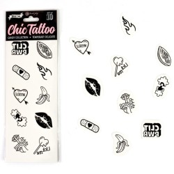 ensemble de 10 tatouages temporaires candy collection