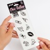 ensemble de 10 tatouages temporaires candy collection