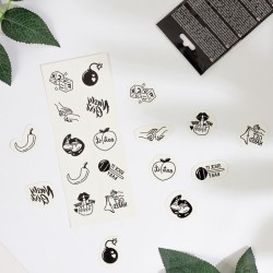 lot de 10 tatouages temporaires spicy collection