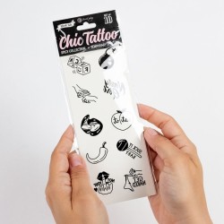 lot de 10 tatouages temporaires spicy collection