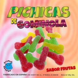 pichitas gumminol aux fruits avec sucre