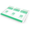feuilles hygiéniques jetables, sac individuel