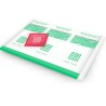 feuilles hygiéniques jetables , sac individuel + condom fraise