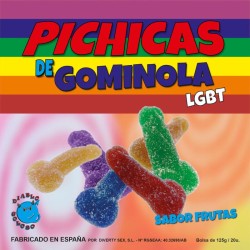 fruits de pénis gummy avec sucre lgbt