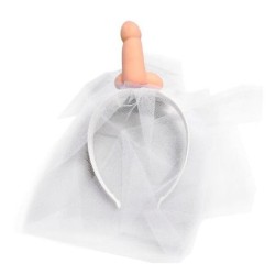 voile de mariée blanc avec pénis