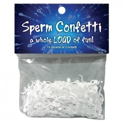 confettis en forme de sperme