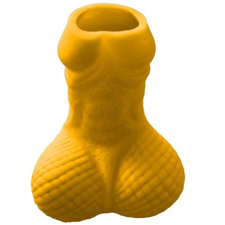 verre  liqueur pénis jaune