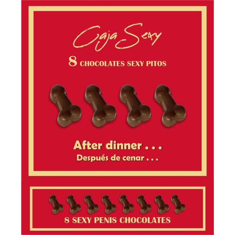 boite de 8 chocolats en forme de pénis