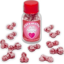 12 bonbons damour en forme de pénis fraise-cerise