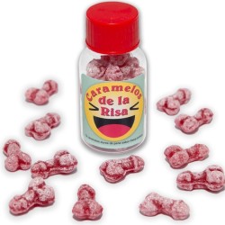 12 bonbons rire en forme de pénis fraise-cerise