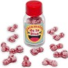 12 bonbons rire en forme de pénis fraise-cerise