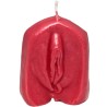 bougie en forme de vagin rouge