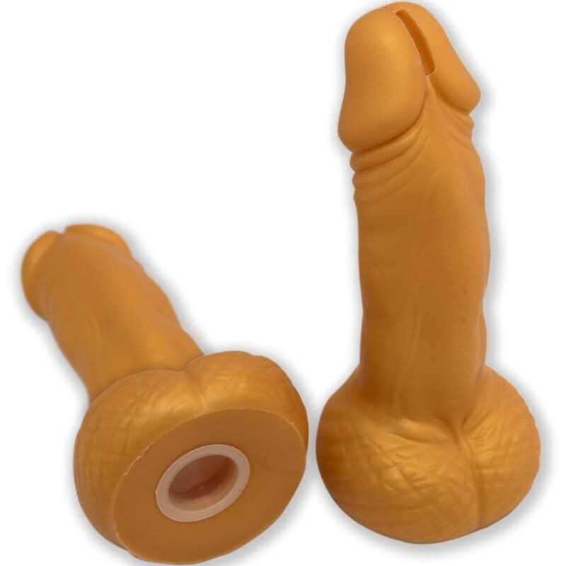 tirelire en forme de pénis 22,5 cm or tirelire en forme de pénis 22,5 cm or
