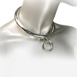collier bdsm avec anneau 10cm