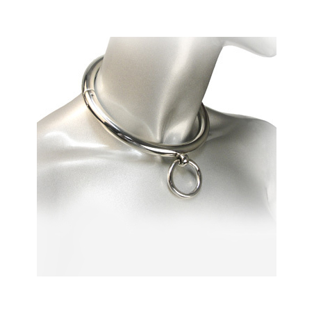 collier bdsm avec anneau 10cm