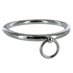 collier bdsm avec anneau 18cm