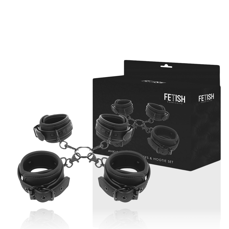 ensemble de menottes pour mains et chevilles avec doublure en noprène ensemble de menottes pour mains et chevilles avec doublure en noprène