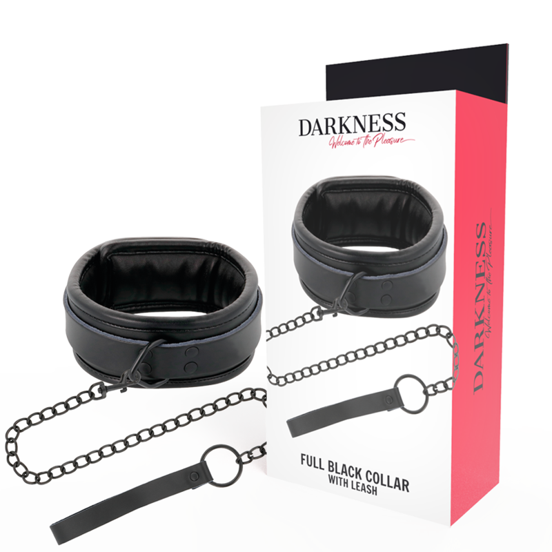 collier noir avec chaîne collier noir avec chaîne