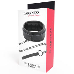 collier noir avec chaîne